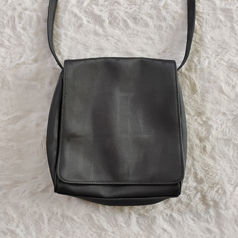 DKNY Gray Logo Crossbody Bag